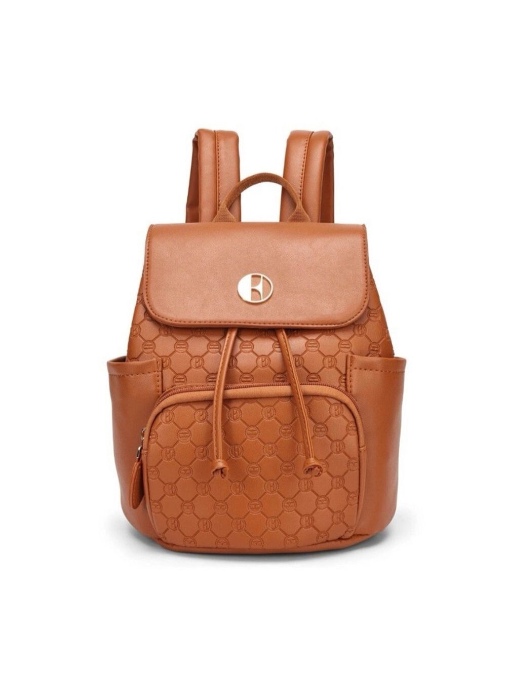 ELLE Compass 10L Vegan Leather Monogram Mini Backpack